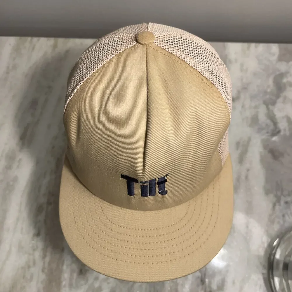 Vintage Tilt Mesh Trucker Hat (Made In U.S.A.) EUC Rare